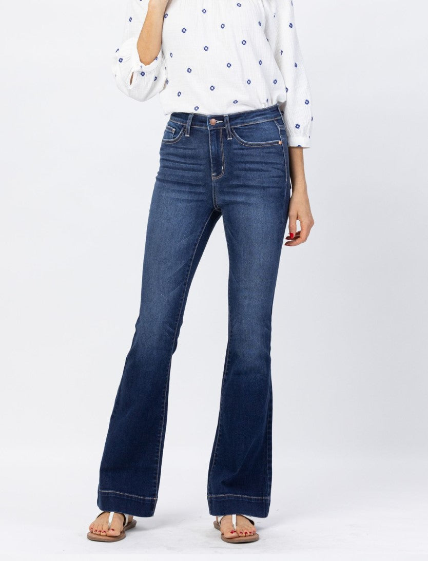 Judy Blue Dark Wash Trouser Flare